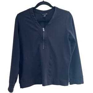 Athleta Eastbound Half Zip Black Sweatshirt-Size Medium